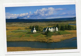 AK 072402 ICELAND - Kirche Und Fünfgiebelhaus In Thingvellir - Iceland
