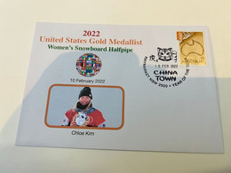 (2 G 23) China Beijing Winter Olympic Games - USA Gold - Women's Snowbord Halfpipe - Hiver 2022 : Pékin