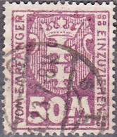 DANZIG  SCOTT NO J23  USED   YEAR 1921   WMK 109 - Segnatasse