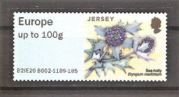 Jersey Automatenmarke Mi.Nr. 57 ** (selbstklebend) Pflanzen Der Küstenregionen 2020 / Stranddistel (Eryngium Maritimum) - Jersey