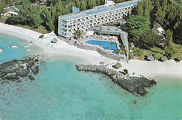 Ile Maurice Mauritius Hotel Merville Vu D' Avion CPM + Timbre Cachet 1985 - Maurice