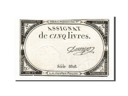 Billet, France, 5 Livres, 1793, 1793-10-31, Duverger, TTB, KM:A76, Lafaurie:171 - Assignats