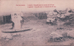 Fort De Loncin A Droite Coupole Pour Un Canon De 5.7 Cm A Gauche Coupole Pour  Un Obusier De 21 Cm - Ans