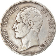 Monnaie, Belgique, Leopold I, 5 Francs, 5 Frank, 1865, TB+, Argent, KM:17 - 5 Frank