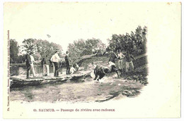 49 - B22777CPA - SAUMUR - Passage De Riviere Avec Radeaux - Carte Pionniere - Parfait état - MAINE ET LOIRE - Saumur