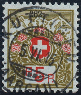 Heimat AG Küttigen 1914-06-06 Vollstempel Auf Portofreiheit 5 Rp. Zu#4A Kl#262 Armenverein Aargau - Portofreiheit
