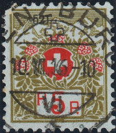 Heimat AG Lenzburg 1916-06-10 Vollstempel Auf Portofreiheit 5 Rp.Zu#4A Kl#521 AG Frauenliga Zur Bekämpfung Der Turberkul - Vrijstelling Van Portkosten