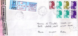 TYPE LIBERTE DE GANDON N° 2276x2 + COMPL. SUR L. REC. DE LENS / 3.10.88 - 1982-90 Liberté De Gandon