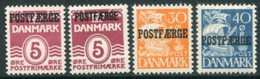 DENMARK 1942-67 Parcel Post Overprint On Definitives With Both Types Of 5 Øre MNH / **.  Michel 25-27 - Pacchi Postali