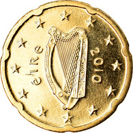 IRELAND REPUBLIC, 20 Euro Cent, 2010, BU, FDC, Laiton, KM:48 - Irland