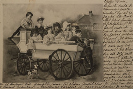 Koets - Coach - Kutsche With Kids 1904 - Otros & Sin Clasificación