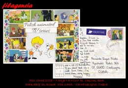 EUROPA. POLONIA. ENTEROS POSTALES. TARJETA POSTAL CIRCULADA 2018. PIEKARY SLASKIE. POLONIA-CIENFUEGOS. CUBA. NAVIDADES - Covers & Documents