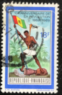 République Rwandaise - C10/51 - (°)used - 1969 - Michel 340A - 10e Verjaardag Van De Opstand - Oblitérés