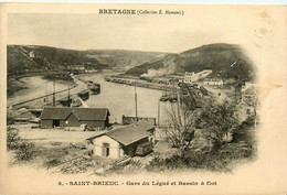 St Brieuc * La Gare Du Légué Et Bassin à Flot * Ligne Chemin De Fer - Saint-Brieuc