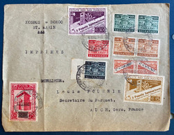 Lettre De Saint Marin De 1946 Avec Differentes Valeurs Pour AUCH Pas Si Courant - Covers & Documents