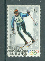 REPUBLIQUE DU BURUNDI - N° 260 Oblitéré. 10° Jeux Olympiques D'hiver, à Grenoble. - 1962-69: Usados
