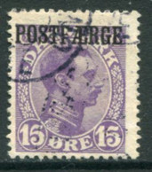 DENMARK 1919 Postal Ferry Parcels 15 Øre Used. Michel 2 - Postpaketten
