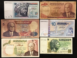 Tunisia Tunisie 6 Banconote 6 Notes Lotto.4036 - Tunisia
