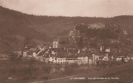 St Ursanne Vue Générale Et Le Doubs 1913 - Saint-Ursanne