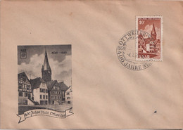 YT276 FDC Ottweiler 08/07/1950 - FDC