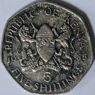 Kenya - 5 Shillings 1985, KM# 23 (#1334) - Kenya