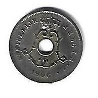 Belguim 5 Centimes 1906  Dutch   Vf+ - 5 Cents
