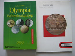 OLYMPIA WELTMÜNZKATALOG (451 Seiten) + NUMISMATIK HERBST 1986 - Siehe Fotos - Livres & Logiciels