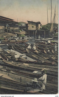 EQUATEUR - Canoas Fruteras En El Mercado Sur De Guayaquil ( Timbres Composes President Roca + Garcia Moreno 1925 ) - Ecuador