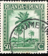 Ruanda-Urundi - C10/52 - (°)used - 1942 - Michel 85 - Palmbomen En Diverse Onderwerpen - Used Stamps