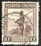 Ruanda-Urundi - C10/52 - (°)used - 1942 - Michel 97 - Palmbomen En Diverse Onderwerpen - Used Stamps