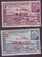 ⭐ Saint Pierre Et Miquelon - YT N° 312 Et 313 ** Avec Le N° 314 ** - Neuf Sans Charnière ⭐ - Neufs
