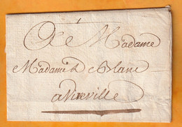 1751 - Lettre Pliée Avec Correspondance De 2 Pages De SAINT HILLAIRE Hilaire Vers NIVERVILLE Villemaury, Eure-et-Loir - 1701-1800: Precursores XVIII