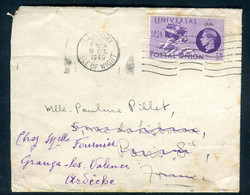 Royaume Uni - Enveloppe De L’Île De Wright Pour La France En 1949 - A 23 - Postmark Collection