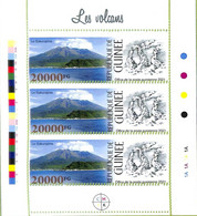 A8081 - REP.GUINEE - ERROR MISPERF  Stamp Sheet - 2021 Geology VOLCANOS - Volcans