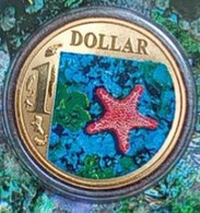 Australia - 2007 - Ocean Series - Biscuit Star - 1 Dollar Colour Uncirculated Bronze Coin - Ongebruikte Sets & Proefsets