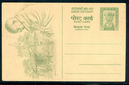 Inde - Entier Postal Avec Illustration De Gandhi  Non Circulé - A 42 - Ansichtskarten