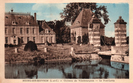 Neung-sur-Beuvron (Loir Et Cher) Château De Villebourgeon, Le Pont-Levis - Edition L. Lenormand - Carte Colorisée - Neung Sur Beuvron