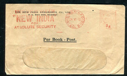 Indes Anglaises - Enveloppe Commerciale De Bombay Pour Kilasavalpatti En 1942, Affranchissement Mécanique - A 48 - 1936-47 King George VI