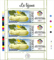 A8074 - REP.GUINEE - ERROR MISPERF  Stamp Sheet - 2021 Plants Legumes - Groenten