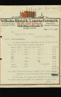 Orig. Brief 1924 Firma Wilhelm Klotzsch Hoch- Und Tiefbau Leipzig Eutritzsch Wörlitzerstraße 2 Nach Stötteritz - 1900 – 1949