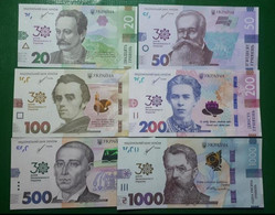 A SET OF 6 (six)!!! Commemorative Banknotes Hryvnia For The 30th Anniversar - Ukraine
