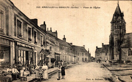 N°94634 -cpa Marolles Les Braults -place De L'église- - Marolles