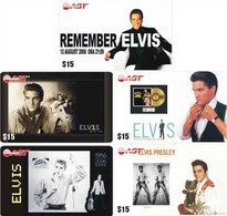 CHINA. ELVIS PRESLEY. SERIE OF 5 CARDS. (018) - Musique