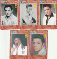 CHINA. ELVIS PRESLEY. SERIE OF 5 CARDS. (019) - Musique