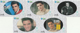 CHINA. ELVIS PRESLEY. SERIE OF 5 CARDS. (020) - Musique