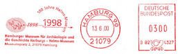 Freistempel Kleiner Ausschnitt 0014 Mammut Hamburg Museum Für Archäologie Geschichte - Machine Stamps (ATM)