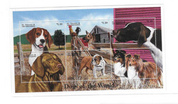 St Vincent Grenadines 1998 Dogs Dog Sheet & S/S MNH - St.Vincent & Grenadines