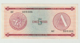CUBA 5 Pesos 1985 Serie A UNC Banknote - Cuba