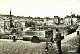 Honfleur * Vue Sur Le Pittoresque Vieux Bassin * Peintre Peinture - Honfleur