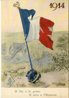 Militaria * Patriotisme Patriotique * 1914 Drapeau Français * Ww1 Guerre 1914 1918 - Patriotiques